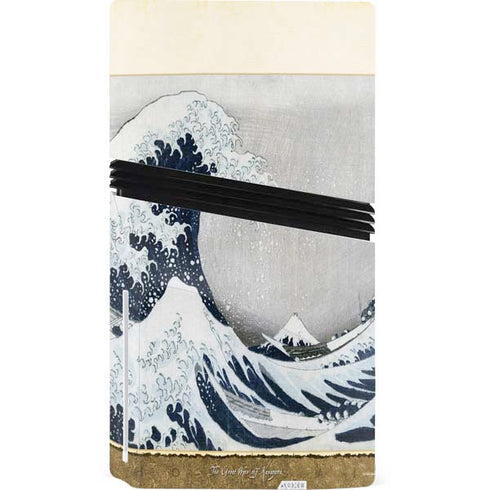 The Great Wave off Kanagawa by Hokusai PS5 Pro Disk Console Skin