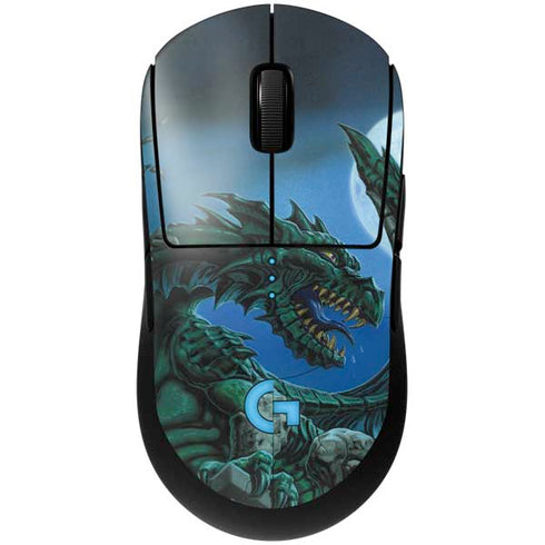 The Green Dragon by Ed Beard Jr G Pro Wireless Gaming Mouse Skin