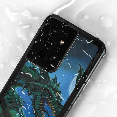 The Green Dragon by Ed Beard Jr Galaxy S24 Ultra Waterproof Case