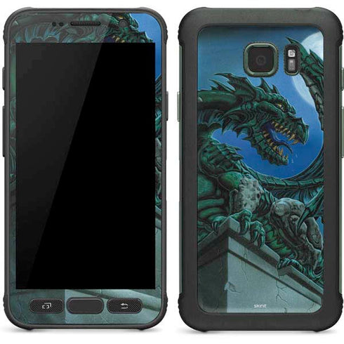 The Green Dragon by Ed Beard Jr Galaxy S7 Active Skin
