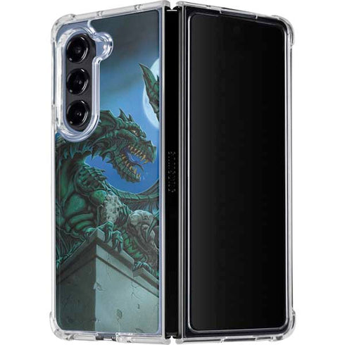 The Green Dragon by Ed Beard Jr Galaxy Z Fold5 5G Clear Case