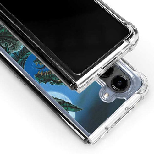 The Green Dragon by Ed Beard Jr Galaxy Z Fold5 5G Clear Case