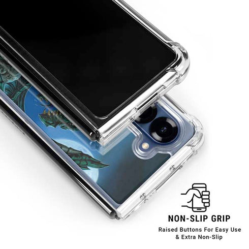 The Green Dragon by Ed Beard Jr Galaxy Z Fold6 Clear Case