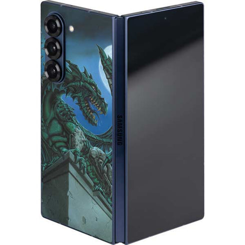 The Green Dragon by Ed Beard Jr Galaxy Z Fold6 Skin