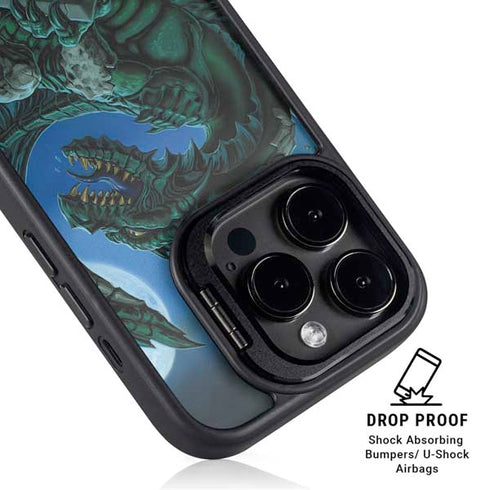The Green Dragon by Ed Beard Jr iPhone 14 Pro Kickstand Case