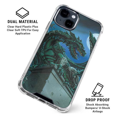 The Green Dragon by Ed Beard Jr iPhone 15 Clear Case