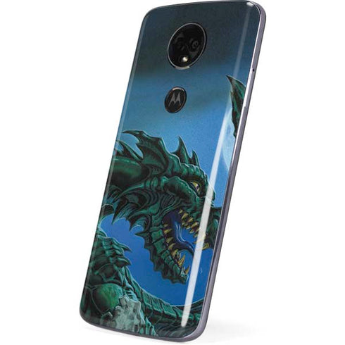 The Green Dragon by Ed Beard Jr Moto E5 Plus Skin