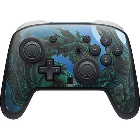 The Green Dragon by Ed Beard Jr Nintendo Switch 2 (2025) Pro Controller Skin