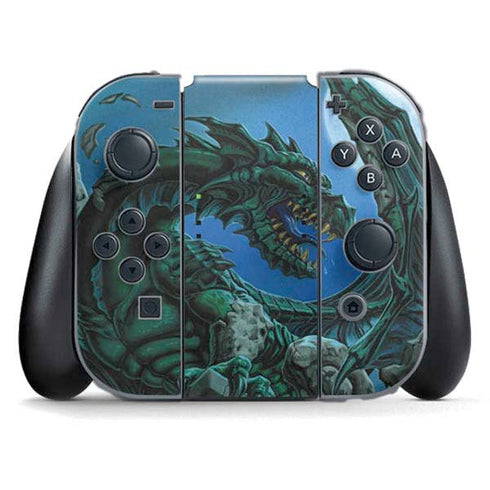 The Green Dragon by Ed Beard Jr Nintendo Switch (2017-2021) Joy-Con Controller Skin