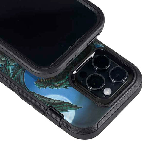 The Green Dragon by Ed Beard Jr Otterbox Defender iPhone Skin