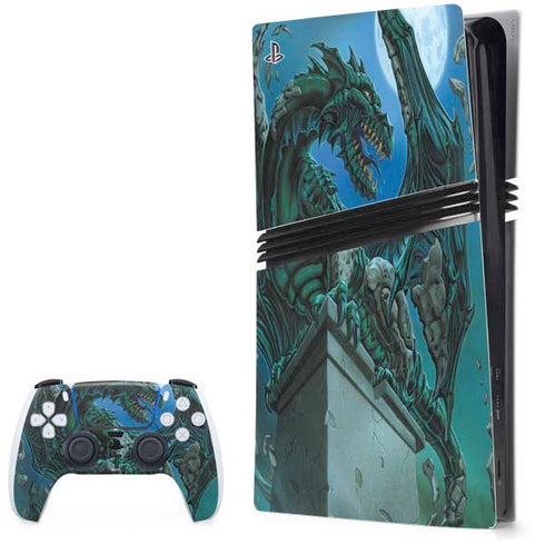 The Green Dragon by Ed Beard Jr PS5 Pro Bundle Skin