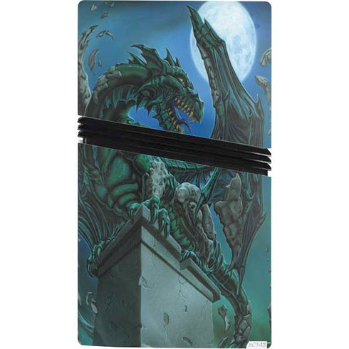 The Green Dragon by Ed Beard Jr PS5 Pro Console Skin