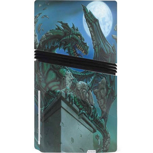 The Green Dragon by Ed Beard Jr PS5 Pro Disk Console Skin