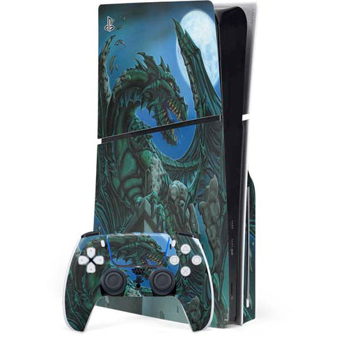 The Green Dragon by Ed Beard Jr PlayStation PS5 Skins