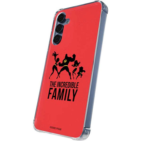 Disney The Incredibles Family Sillhouette Galaxy A35 5G Clear Case