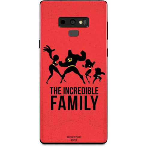 Disney The Incredibles Family Sillhouette Galaxy Note 9 Skin