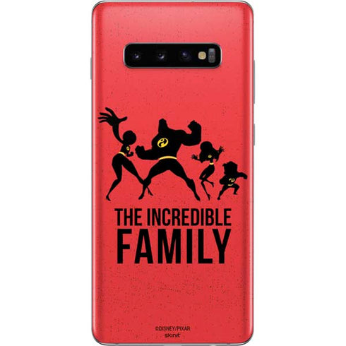 Disney The Incredibles Family Sillhouette Galaxy S10 Plus Skin