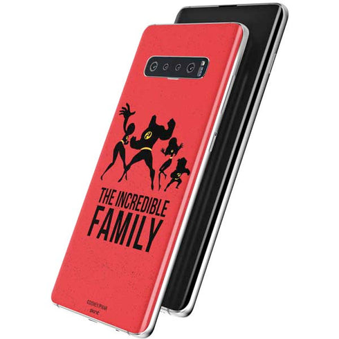 Disney The Incredibles Family Sillhouette Galaxy S10 Skin