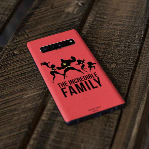 Disney The Incredibles Family Sillhouette Galaxy S10 Skin