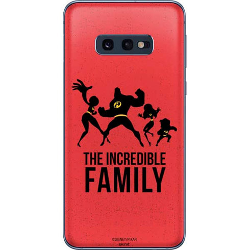 Disney The Incredibles Family Sillhouette Galaxy S10e Skin