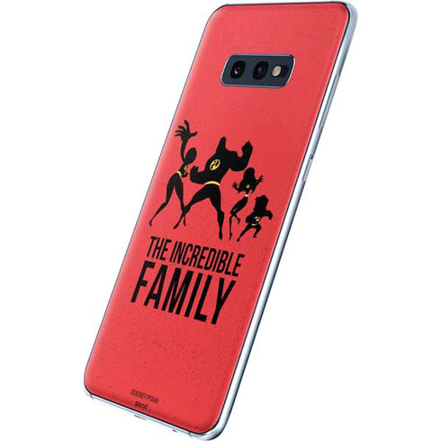 Disney The Incredibles Family Sillhouette Galaxy S10e Skin
