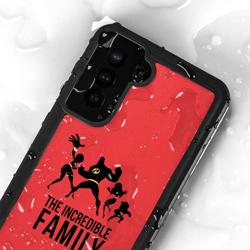 Disney The Incredibles Family Sillhouette Galaxy S24 Plus Waterproof Case