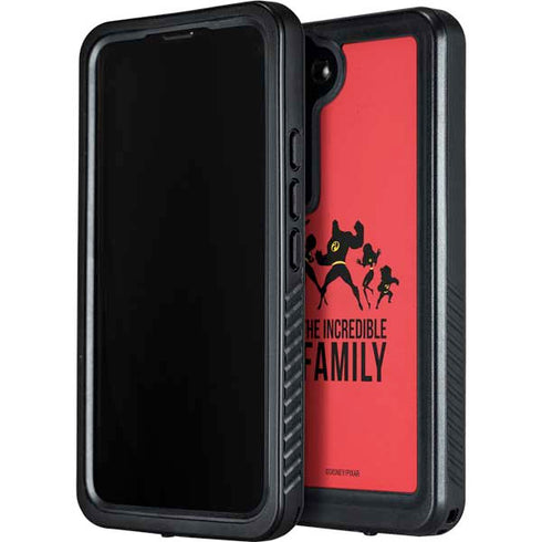 Disney The Incredibles Family Sillhouette Galaxy S24 Waterproof Case