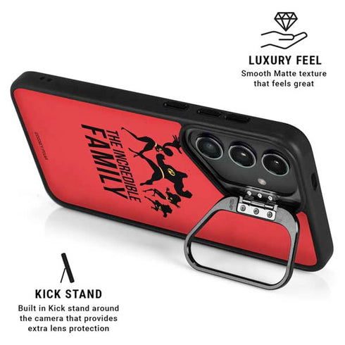 Disney The Incredibles Family Sillhouette Galaxy S25 FE Kickstand Case