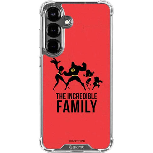 Disney The Incredibles Family Sillhouette Galaxy S26 Clear Case