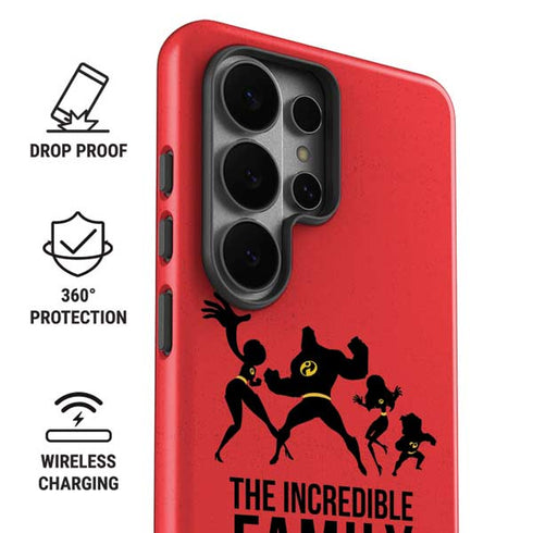 Disney The Incredibles Family Sillhouette Galaxy S26 Ultra Impact Case