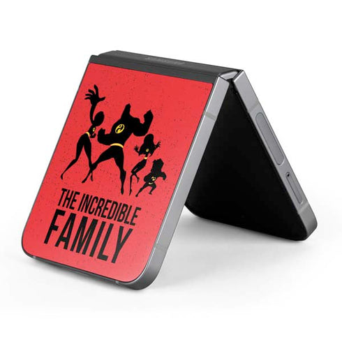 Disney The Incredibles Family Sillhouette Galaxy Z Flip6 Skin