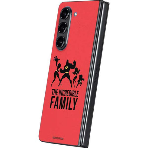 Disney The Incredibles Family Sillhouette Galaxy Z Fold5 5G Skin