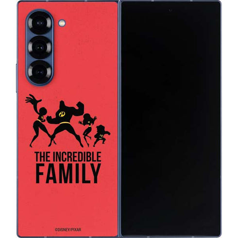 Disney The Incredibles Family Sillhouette Galaxy Z Fold6 Skin