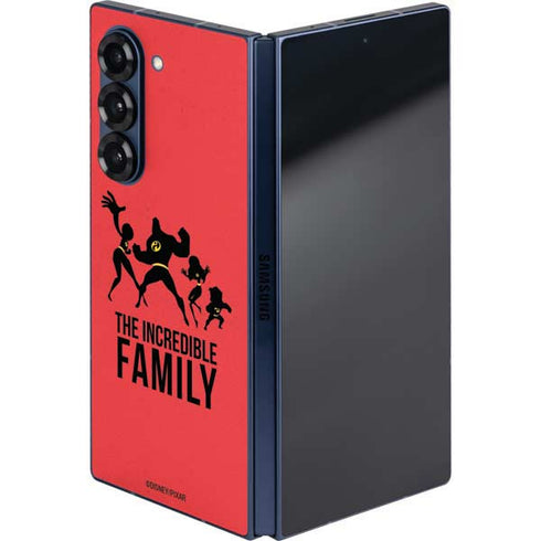 Disney The Incredibles Family Sillhouette Galaxy Z Fold6 Skin