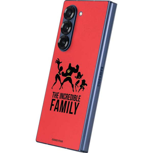 Disney The Incredibles Family Sillhouette Galaxy Z Fold6 Skin