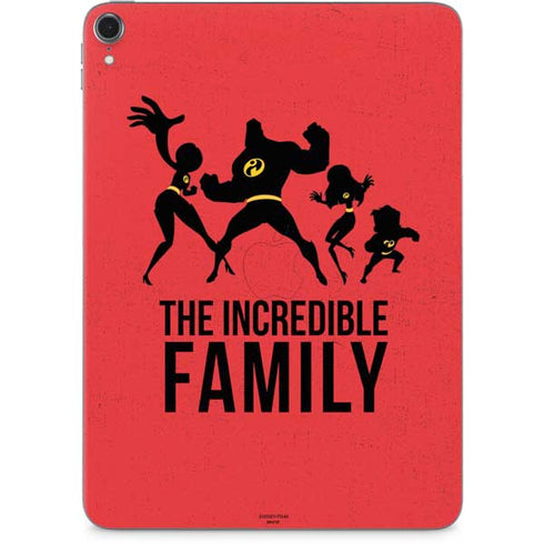 Disney The Incredibles Family Sillhouette Apple iPad Pro Skin