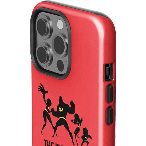 Disney The Incredibles Family Sillhouette iPhone 15 Pro Impact Case
