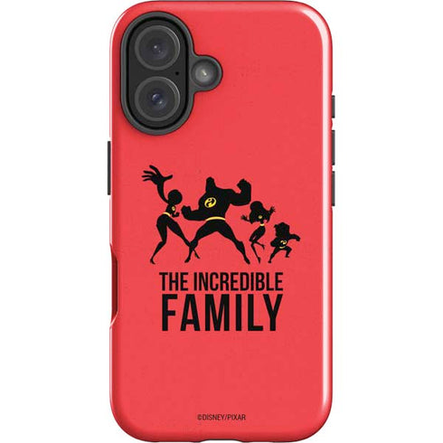 Disney The Incredibles Family Sillhouette iPhone 16 Impact Case