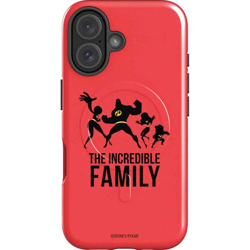 Disney The Incredibles Family Sillhouette iPhone 16 Magsafe Impact Case