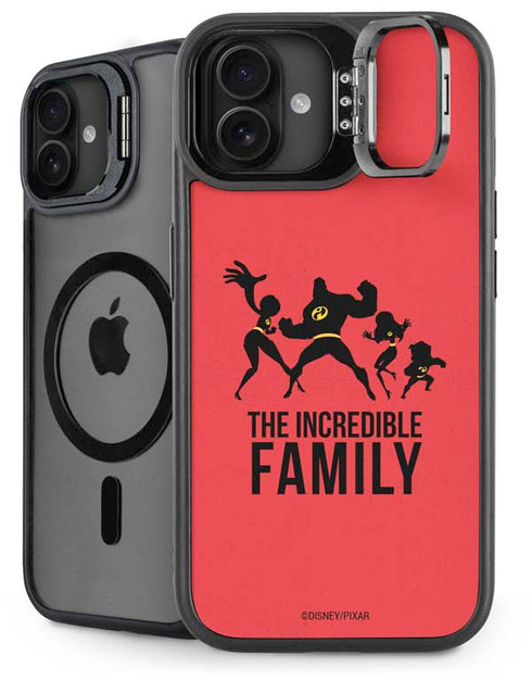 Disney The Incredibles Family Sillhouette iPhone 16 Plus Kickstand Case