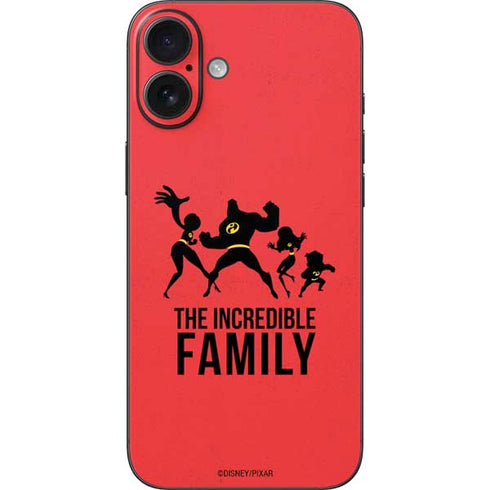 Disney The Incredibles Family Sillhouette iPhone 16 Plus Skin