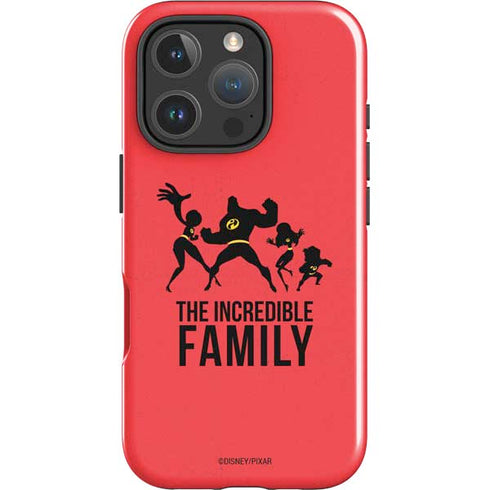 Disney The Incredibles Family Sillhouette iPhone 16 Pro Impact Case