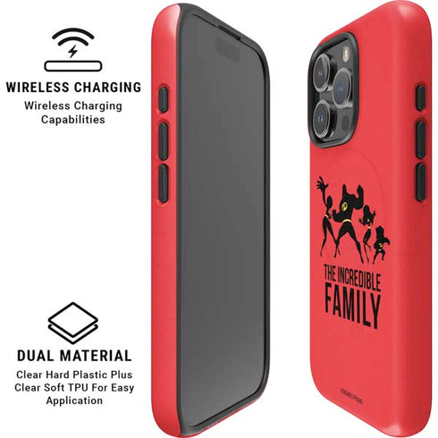 Disney The Incredibles Family Sillhouette iPhone 16 Pro Magsafe Impact Case