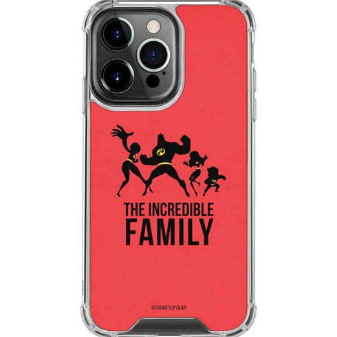 Disney The Incredibles Family Sillhouette iPhone 16 Pro Max Clear Case