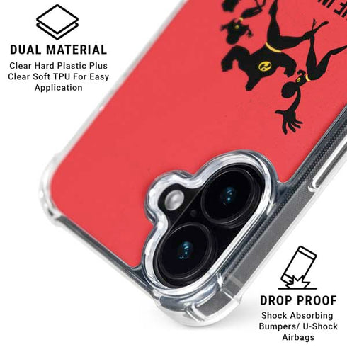 Disney The Incredibles Family Sillhouette iPhone 17 Clear Case