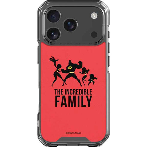 Disney The Incredibles Family Sillhouette iPhone 17 Pro Clear Case