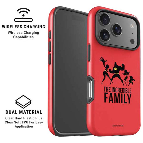 Disney The Incredibles Family Sillhouette iPhone 17 Pro Magsafe Impact Case
