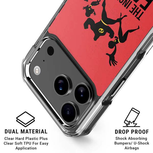 Disney The Incredibles Family Sillhouette iPhone 17 Pro Max Clear Case