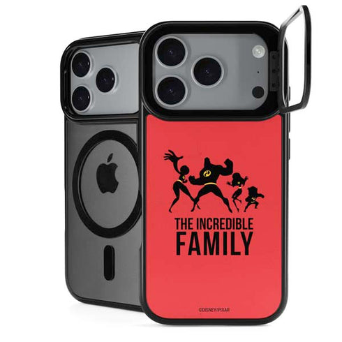 Disney The Incredibles Family Sillhouette iPhone 17 Pro Max Kickstand Case