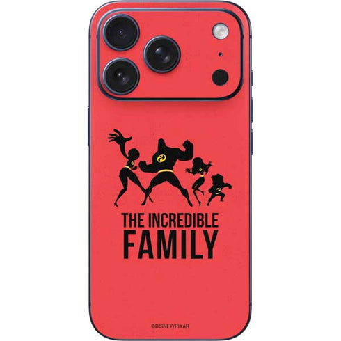Disney The Incredibles Family Sillhouette iPhone 17 Pro Max Skin